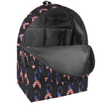 American Flag Ribbon Pattern Print Backpack