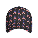 American Flag Ribbon Pattern Print Baseball Cap