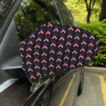 American Flag Ribbon Pattern Print Car Side Mirror Covers