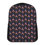 American Flag Ribbon Pattern Print Casual Backpack