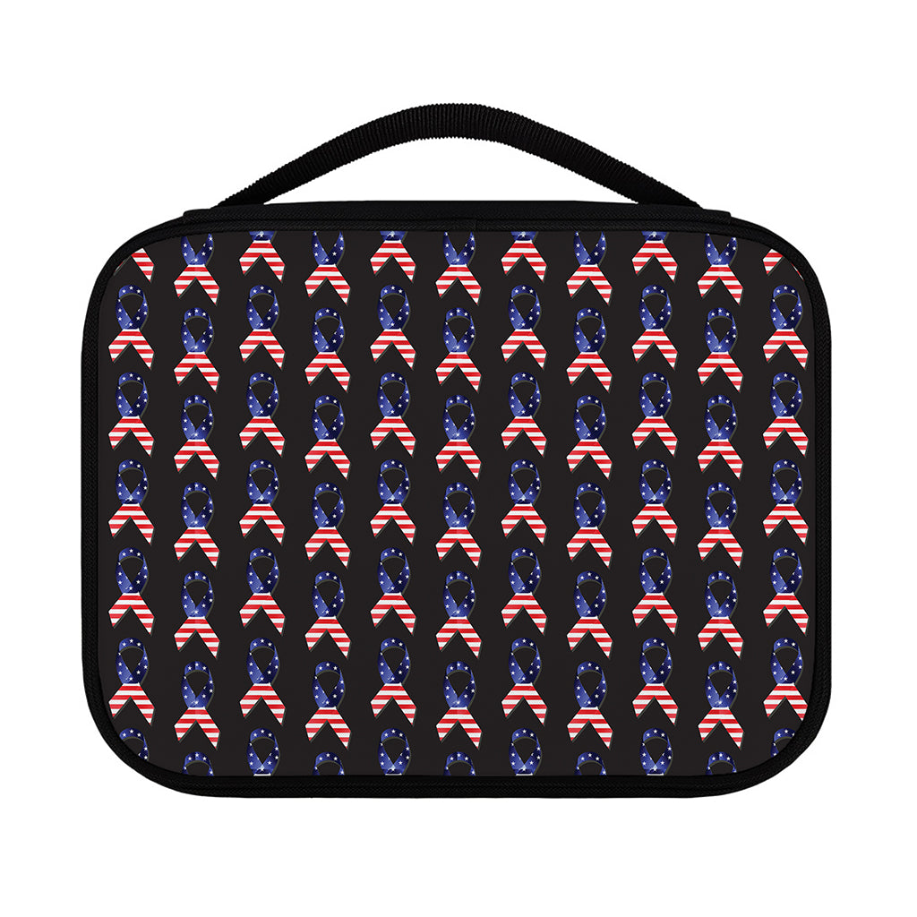 American Flag Ribbon Pattern Print Classic Bible Case