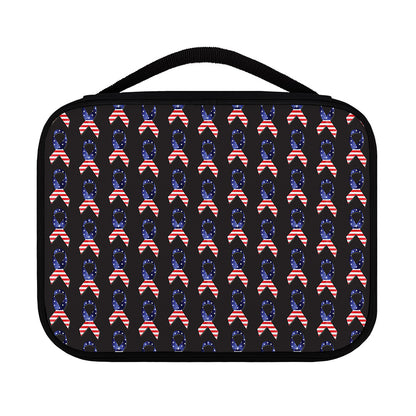 American Flag Ribbon Pattern Print Classic Bible Case