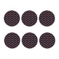 American Flag Ribbon Pattern Print Coaster Set