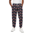 American Flag Ribbon Pattern Print Cotton Sweatpants