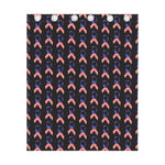 American Flag Ribbon Pattern Print Curtain