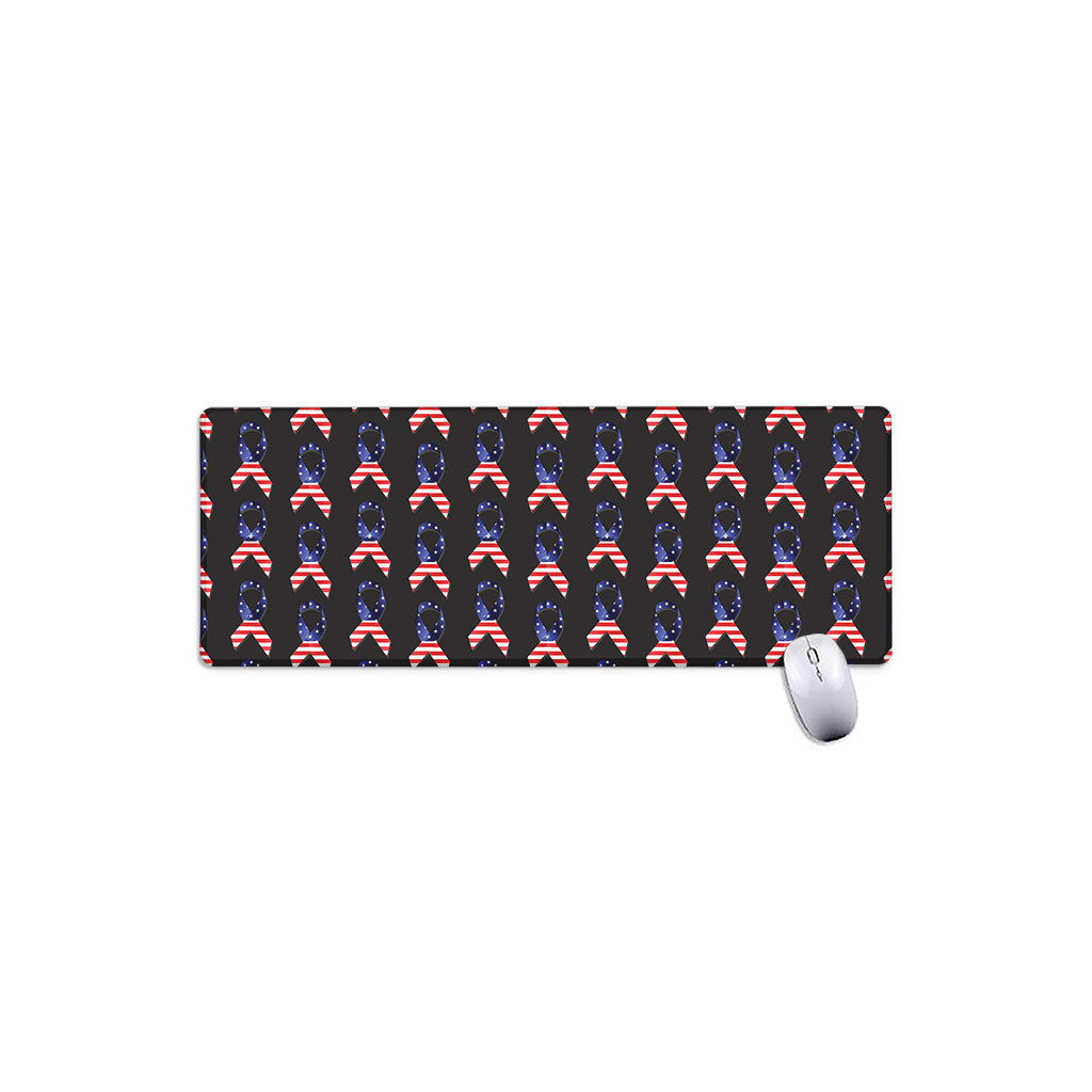 American Flag Ribbon Pattern Print Extended Mouse Pad