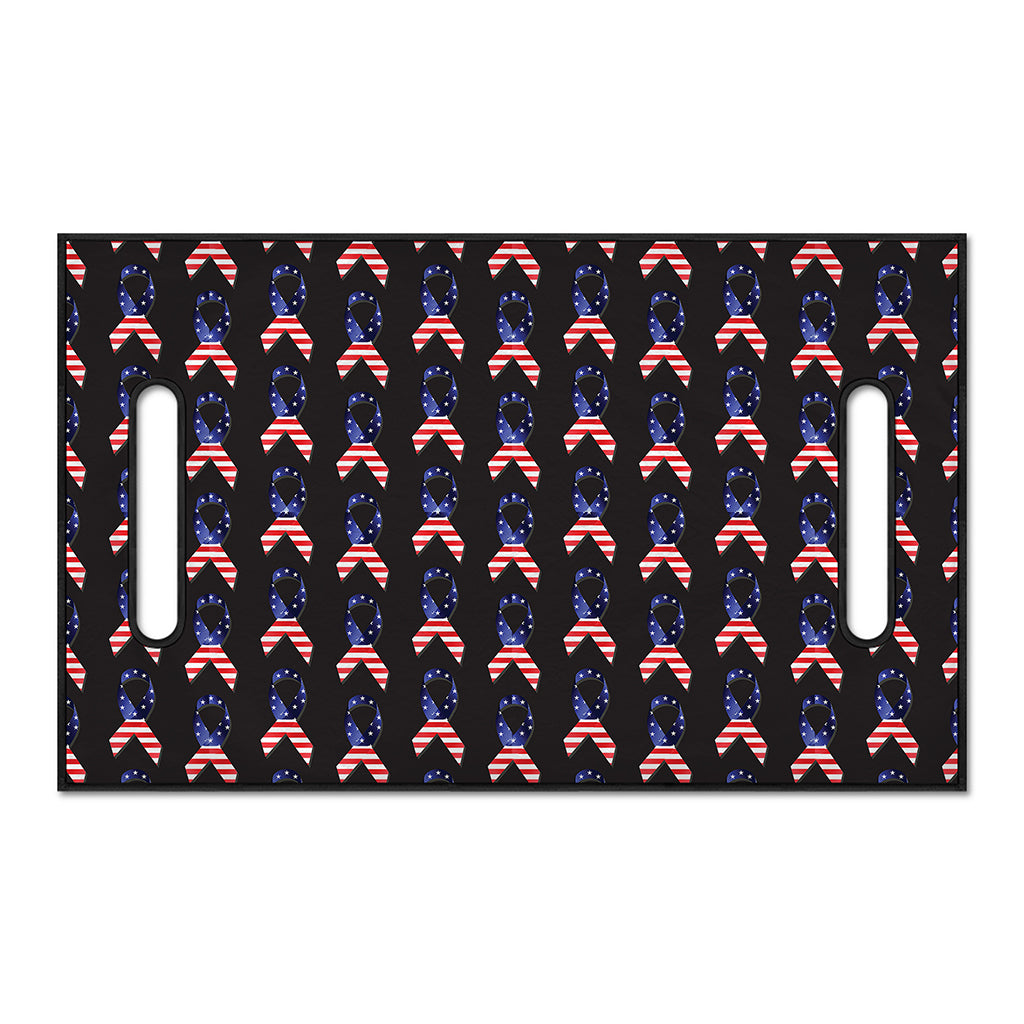 American Flag Ribbon Pattern Print Golf Cart Seat Cover
