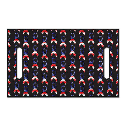 American Flag Ribbon Pattern Print Golf Cart Seat Cover