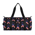 American Flag Ribbon Pattern Print Gym Bag