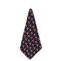 American Flag Ribbon Pattern Print Hand Towel