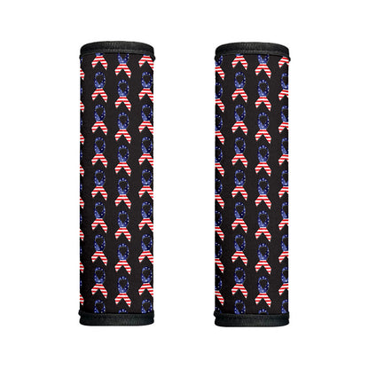 American Flag Ribbon Pattern Print Handle Covers