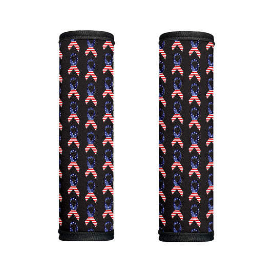 American Flag Ribbon Pattern Print Handle Covers