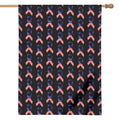 American Flag Ribbon Pattern Print House Flag
