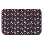 American Flag Ribbon Pattern Print Indoor Door Mat