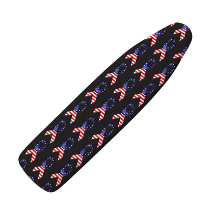 American Flag Ribbon Pattern Print Ironing Board Cover