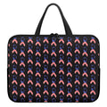 American Flag Ribbon Pattern Print Laptop Sleeve With Handle