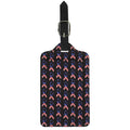 American Flag Ribbon Pattern Print Luggage Tag