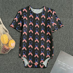 American Flag Ribbon Pattern Print Men's Bodysuit