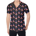 American Flag Ribbon Pattern Print Men's Shirt