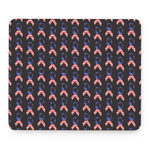 American Flag Ribbon Pattern Print Mouse Pad