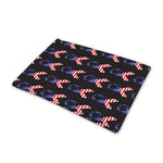 American Flag Ribbon Pattern Print Pet Cooling Mat Cover
