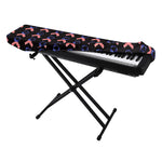 American Flag Ribbon Pattern Print Piano Keyboard Cover