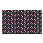 American Flag Ribbon Pattern Print Polyester Doormat