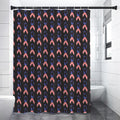 American Flag Ribbon Pattern Print Premium Shower Curtain