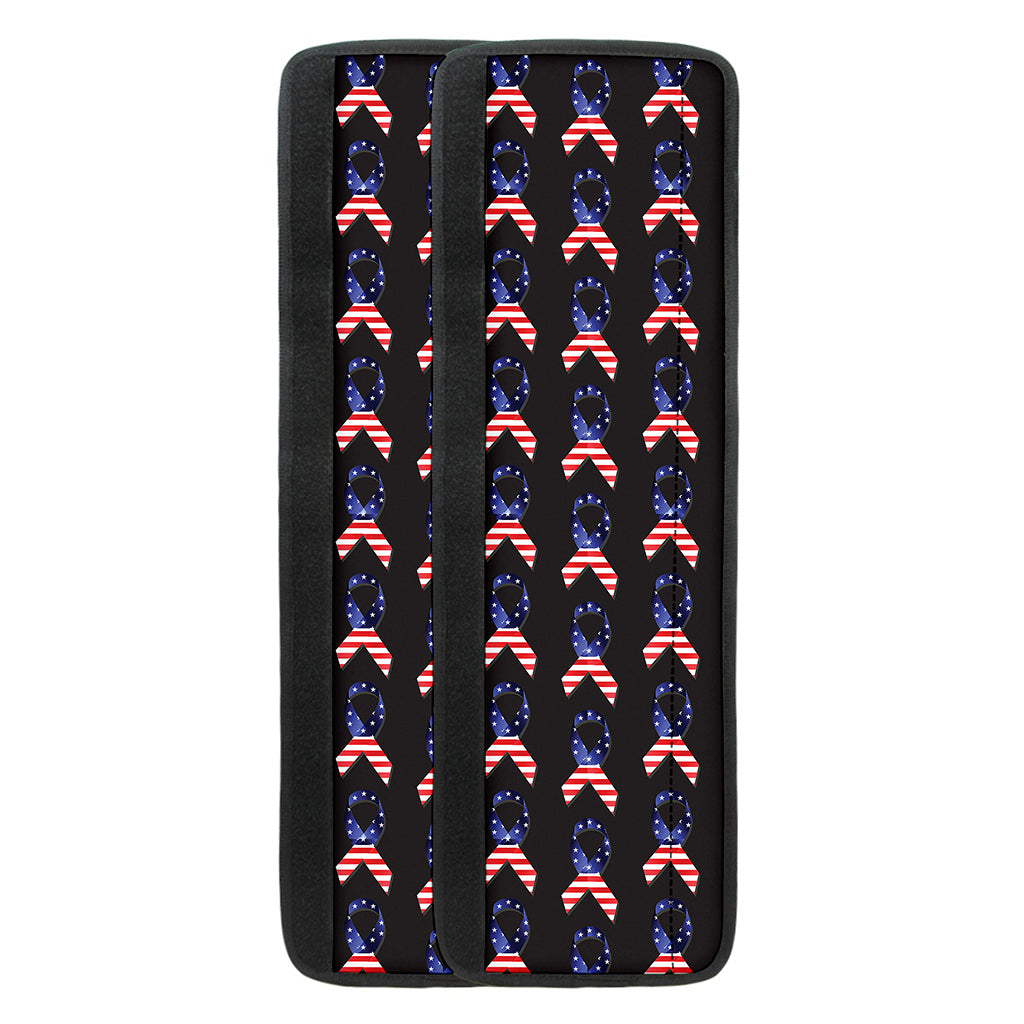 American Flag Ribbon Pattern Print Refrigerator Handle Covers