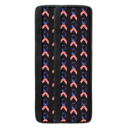 American Flag Ribbon Pattern Print Refrigerator Handle Covers