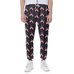 American Flag Ribbon Pattern Print Scuba Joggers