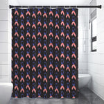 American Flag Ribbon Pattern Print Shower Curtain