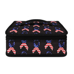 American Flag Ribbon Pattern Print Small Lunch Bag