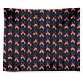 American Flag Ribbon Pattern Print Tapestry