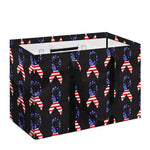 American Flag Ribbon Pattern Print Utility Tote Bag