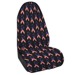 American Flag Ribbon Pattern Print Waterproof Car Seat Cover