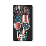 American Flag Skull Print Baby Crib Sheet