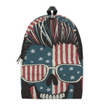 American Flag Skull Print Backpack