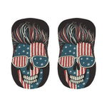 American Flag Skull Print Bar Stool Covers