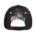 American Flag Skull Print Baseball Cap
