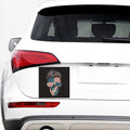 American Flag Skull Print Car Sticker