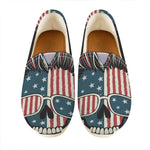 American Flag Skull Print Casual Shoes