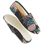 American Flag Skull Print Casual Shoes