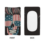 American Flag Skull Print Changing Pad Cover