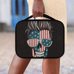 American Flag Skull Print Classic Bible Case