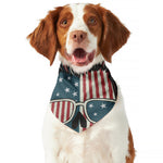 American Flag Skull Print Dog Bandana