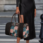 American Flag Skull Print Duffle Bag