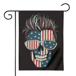 American Flag Skull Print House Flag