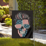 American Flag Skull Print House Flag