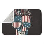American Flag Skull Print Indoor Door Mat